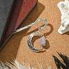 Natural Amethyst Raw Beads Bookmarks AJEW-JK00201-03-4