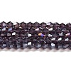 Transparent Electroplate Glass Beads Strands LS-EGLA-A039-T2mm-B04-1