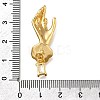 Brass Micro Pave Cubic Zirconia Pendants KK-K398-17G-3