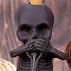 Ceramic Skull Backflow Incense Burner Smoke Waterfall Incense Holder JX840A-5