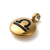 304 Stainless Steel Black Enamel Charms STAS-R009-02G-11-2