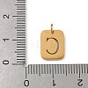 304 Stainless Steel Charms LS-STAS-R001-01G-C-3
