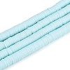 Handmade Polymer Clay Beads Strands CLAY-R089-6mm-032-1