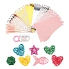 11Pcs Wicker Rattan Ornaments AJEW-CJ0001-21-1