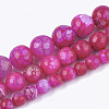 Natural Crackle Agate Beads Strands G-T119-01A-04-2