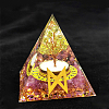 Viking Rune Symbol-Day Orgonite Pyramid Resin Display Decorations DJEW-PW0006-02J-1