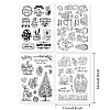 Globleland 4 Sheets 4 Styles PVC Plastic Stamps DIY-GL0004-09C-6