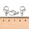 Tarnish Resistant 304 Stainless Steel Lobster Claw Clasps STAS-G035-H-3