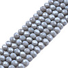 Electroplate Glass Beads Strands EGLA-A034-P1mm-A16-1