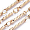 Real 18K Gold Plated Brass Bar Link Chains CHC-R126-13G-2
