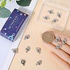 16Pcs 201 Stainless Steel Snap Clasps STAS-SC0006-97-3