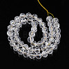Transparent Crackle Glass Beads Strands X-GLAA-N051-02-2