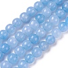 Natural Jade Beads Strands G-I222-6mm-02-1