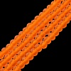 Transparent Glass Beads Strands X-EGLA-A034-T4mm-MD25-2