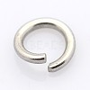 Tarnish Resistant 304 Stainless Steel Open Jump Rings A-STAS-E066-08-9mm-1