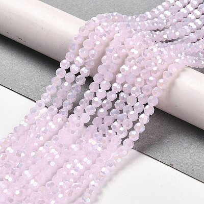 Imitation Jade Glass Beads Stands EGLA-A035-J4mm-B02-1