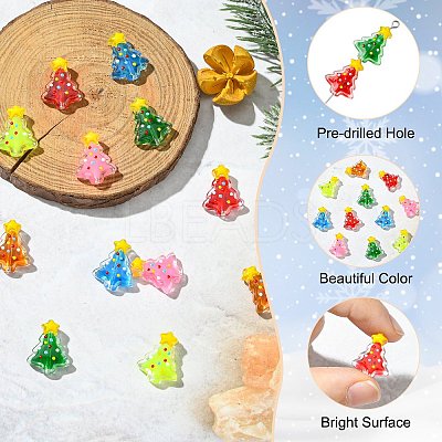 12Pcs 6 Colors Glass Enamel Beads LAMP-CJ0002-67-1