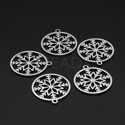 Non-Tarnish Christmas 201 Stainless Steel Pendants STAS-R111-JA693-1