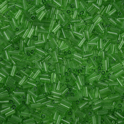 Transparent Glass Bugle Beads SEED-N005-001-C02-1
