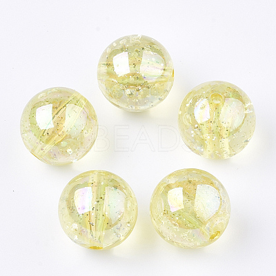 Transparent Acrylic Beads TACR-T006-01A-11-1