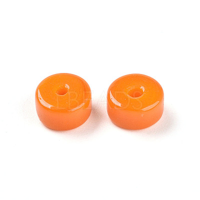 Opaque Solid Color Glass Beads X1-GLAA-N007-6x3mm-A07-1