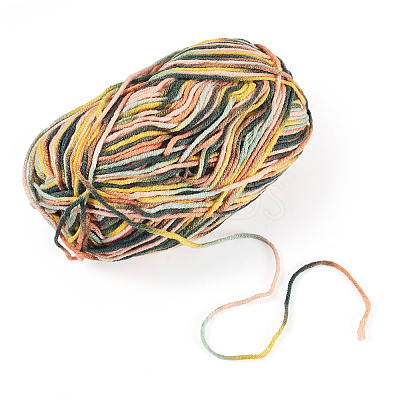 Light Gradient Segment Dyed Polyester Yarn DIY-TADJ0002-005G-1