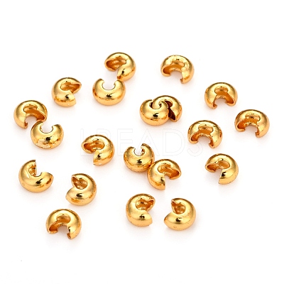 Brass Crimp Bead Covers KK-I681-13A-1
