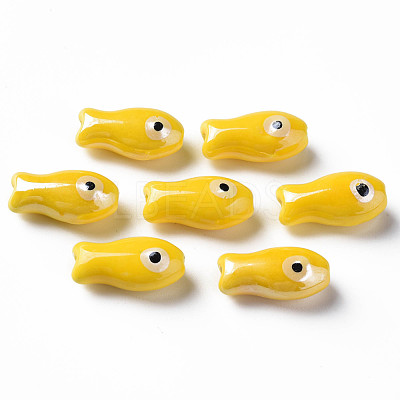 Handmade Porcelain Beads PORC-T007-06E-1