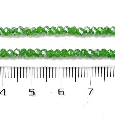 Baking Electroplate Glass Beads Strands DGLA-A039-J4mm-B11-1