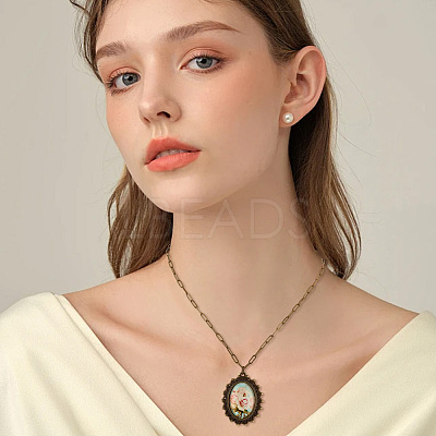 1Bag Alloy Pendant Cabochon Settings FIND-SC0023-79B-01-1