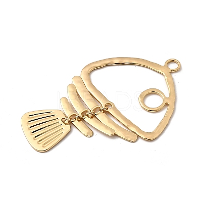 Brass Big Pendants KK-P321-01H-G-1
