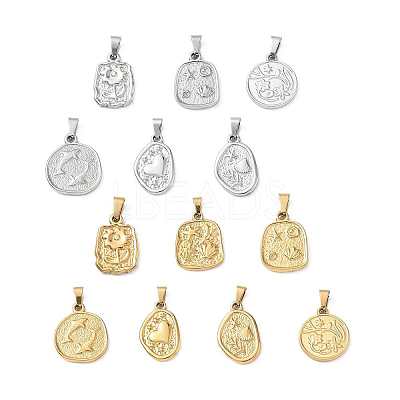 304 Stainless Steel Pendants SA-CBA34D4-03A-P-1