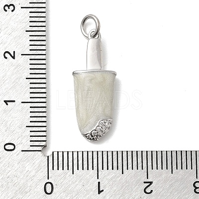 Brass Micro Pave Cubic Zirconia Pendants KK-A278-13P-1