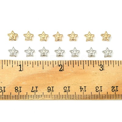 250Pcs 2 Colors CCB Plastic Beads CCB-FS0001-10-1