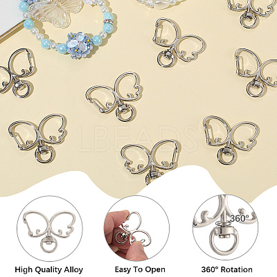 20Pcs Alloy Swivel Clasps FIND-SC0017-28P-1