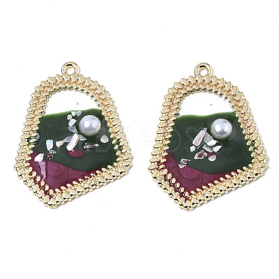 Epoxy Resin Pendants RESI-S381-08C-1