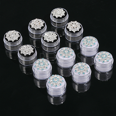 2 Colors Column Plastic Loose Diamond Gemstone Storage Boxes CON-CA0001-021A-1