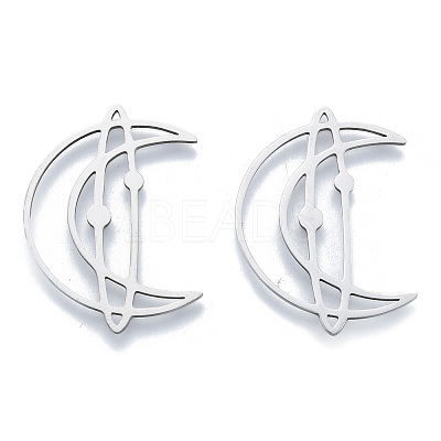 Non-Tarnish 201 Stainless Steel Filigree Joiners Links LS-STAS-N090-LA960-1-1