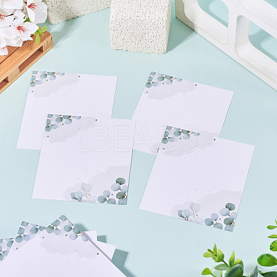 80Pcs Rectangle Paper Table Place Cards AJEW-TA0003-64A-1