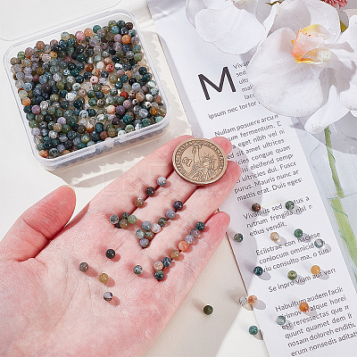 Natural Indian Agate Beads Strands G-NB0006-09A-1