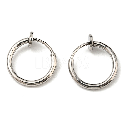 Non-Tarnish 304 Stainless Steel Clip-on Earrings EJEW-P232-01P-1