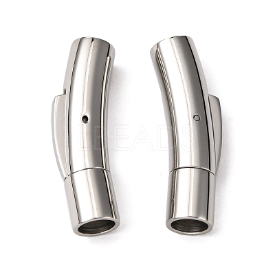 Tarnish Resistant 304 Stainless Steel Bayonet Clasps X-STAS-I013-5mm-1