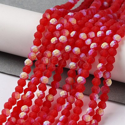 Imitation Jade Glass Beads Strands EGLA-A034-T3mm-MB01-1