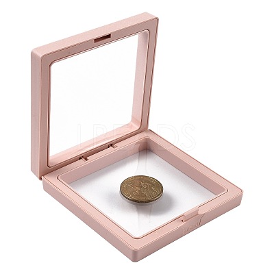 5Pcs Square Transparent PE Thin Film Suspension Jewelry Display Box CON-FS0001-19A-1