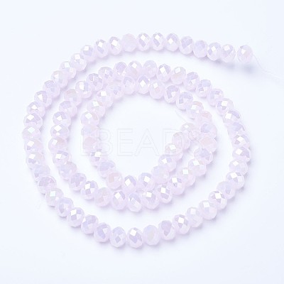 Electroplate Glass Beads Strands EGLA-A034-J2mm-B04-1