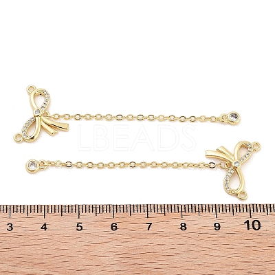 Rack Plating Brass Micro Pave Clear Cubic Zirconia Big Pendants KK-Z064-12G-03-1
