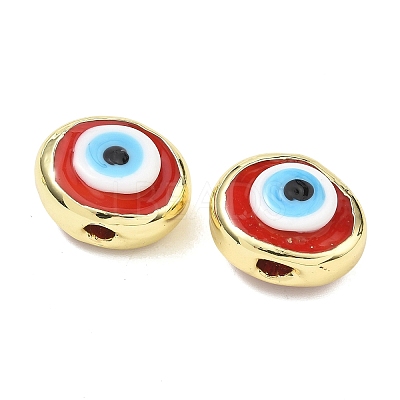 Handmade Evil Eye Lampwork Beads LAMP-D006-08G-07-1