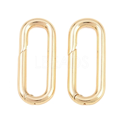 Brass Spring Gate Rings KK-H287-09G-1