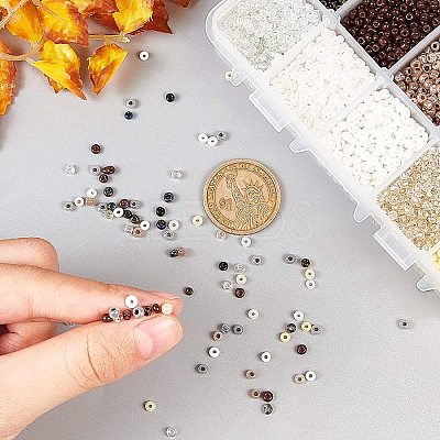 8/0 Glass Seed Beads SEED-NB0001-12A-3mm-1