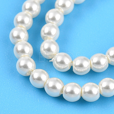 Baking Paint Pearlized Glass Pearl Bead Strands HY-N002-2mm-A11-1